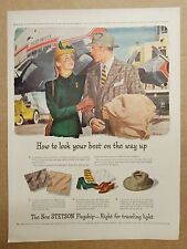 NOSTALGIC Print Ad Advertisement 1946 Stetson Clothing Hat Look Your Best  picture
