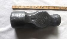 Vintage used unbranded LARGE 6 LB.-3 OZ. BLACKSMITH BALL PEEN HAMMER HEAD picture