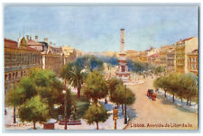 c1910 Lisboa Avenida Da Liberdade Portugal RMSP Oilette Tuck Art Postcard picture