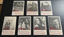 1964 Filmways Addams Family 7-Card Low-Condition Lot - Cards Have Ink / Pencil picture