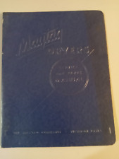 Vintage 1940 - 1950's MAYTAG ELECTRIC DRYER SERVICE MANUAL - Model 60-W picture