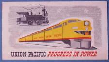 1869-1948 Union Pacific Railroad Progress in Power 21 3/8