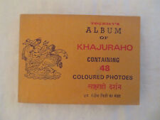 Vintage Tourist's Album of Khajuraho India 48 Colored Photos Erotic Sculptures picture