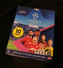 2020 UEFA Champions League Topps Sticker 21 Sticker Display 30 Packs 300 Stickers picture