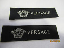 VERSACE 2 Clothing Designer Tag LABEL Replacement Sewing Accessories LOT 2 picture