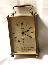 Smith Brass Carriage Clock Marriage of Lady Diana Spencer and Prince of Wales picture