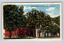 Houlton ME, Court House and Jail,  Maine Vintage Postcard picture