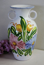 Vintage Italy Hand Painted Urn Vase Flowers picture