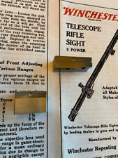 Winchester A5 scope base pair for Ross Mk.III rifle viz Canadian sniper of WWI picture
