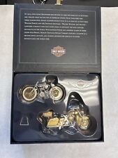 Harley Davidson Hallmark Keepsake 100th Anniversary Edition Set of 2 Ornaments picture