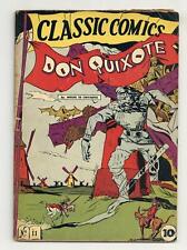 Classics Illustrated 011 Don Quixote #1 GD+ 2.5 1943 picture