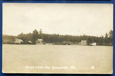 Long Lake North Bridgton Maine me real photo postcard RPPC picture