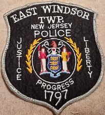 NJ East Windsor Twp. New Jersey Police Patch (Felt) picture