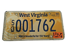 2018 West Virginia License Plate Tag 150 years 2013 picture