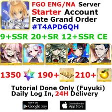 [ENG/NA][INST] FGO / Fate Grand Order Starter Account 9+SSR 190+Tix 1370+SQ #T4A picture