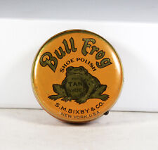 Antique SHOE POLISH TIN Collection Bull Frog Shinola Whittemore's Advertising Ad picture