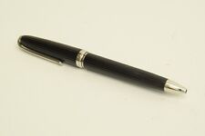 Authentic Cartier Ballpoint Pen Silver C Decor Black Office Desk Collectible picture