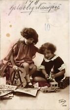 CPA AK Girls with Toys CHILDREN WITH TOYS (1327551) picture