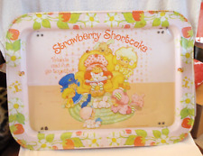 Vintage 1981 American Greetings Strawberry Shortcake & Friends Metal TV Tray picture