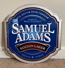 Vintage Sam Adams Metal Beer Sign 16”x15” picture