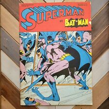 Superman et Batman #28 VG 4.0 (Belgium 1970) Rare/Scarce FRENCH Full Color Comic picture