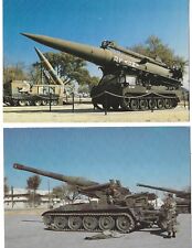 2 Unused Continental Size Postcards 4 by 6 Ft. Sill Oklahoma US Military Weapons picture
