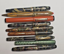 Vintage Lot Fountain Pens Mixed Lot Justrite Berwick Sheaffer Ford Starr Mix picture