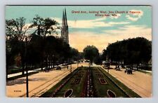 Milwaukee WI-Wisconsin, Grand Ave, Jesu Church Vintage Souvenir Postcard picture