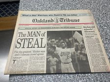 Oakland Tribune 5/2/1991 NEWSPAPER-RICKEY HENDERSON STOLEN BASE KING picture