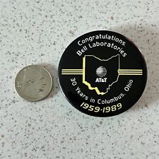1989 Bell Laboratories 30 Years In Columbus Ohio AT&T Pinback Button #45155 picture