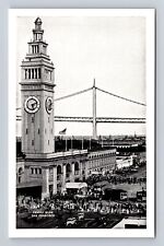 San Francisco CA-California, Ferry Building, Antique, Vintage Souvenir Postcard picture