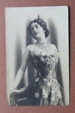 LINA CAVALIERI Italian Star Opera. Tsarist Russia RICHARD photo postcard 1907s picture