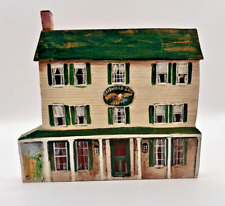 Folkart Primitive Griswold Inn CT Miniature Norma Francini 1985 Signed Americana picture
