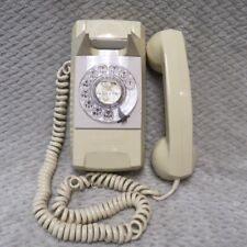 Vintage GTE Electric Tan Rotary Wall Telephone AS IS Untested Parts or Repair picture