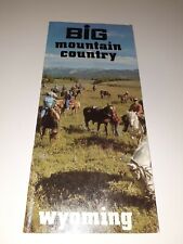 ⭐ Vintage Big Mountain Country Wyoming Travel Brochure  picture