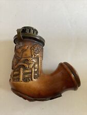 Antique 1825 Hand Carved Smoking Pipe picture