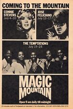 1977 AD MAGIC MOUNTAIN AMUSEMENT PARK THE TEMPTATIONS & CONNIE STEVENS picture