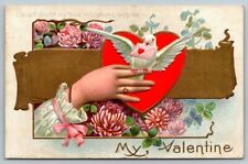 1910  Valentine's Day Greetings  Embossed  Postcard picture