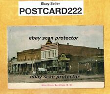 NM Lordsburg 1908-19 antique postcard MAIN ST FIRST NATIONAL BANK SALOONS picture