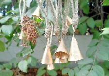 Shabby Rustic Tin Cone Bell Handmade Wreath Noah Wind Chime Mini Bell Set of 100 picture