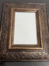 Large Foux Wood  Floral   Picture Frame picture