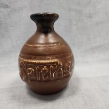 Vintage Pottery Stoneware Salt Pig Used Brown 6