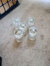 5 for $50 vintage hemingray clear glass no - 62 picture
