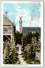Postcard Hollyhock Lane Provincetown Massachusetts Posted 1921 picture