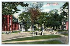 1912 Monument Square Exterior North Adams Massachusetts Vintage Antique Postcard picture