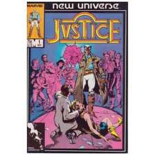 Justice (1986 series) #1 in Near Mint condition. Marvel comics [g` picture