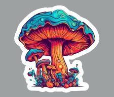 Colorful Mushroom Die Cut Glossy Fridge Magnet picture