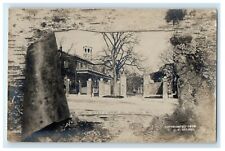 c1905 Harvard Gateway & Harvard Hall Cambridge MA RPPC Photo Antique Postcard picture
