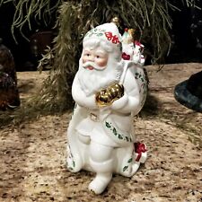 New LENOX Holiday Santa Ceramic Canister picture