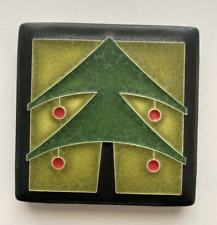 Motawi Tileworks Arts & Crafts Green Christmas Tree Pottery Tile Holiday picture